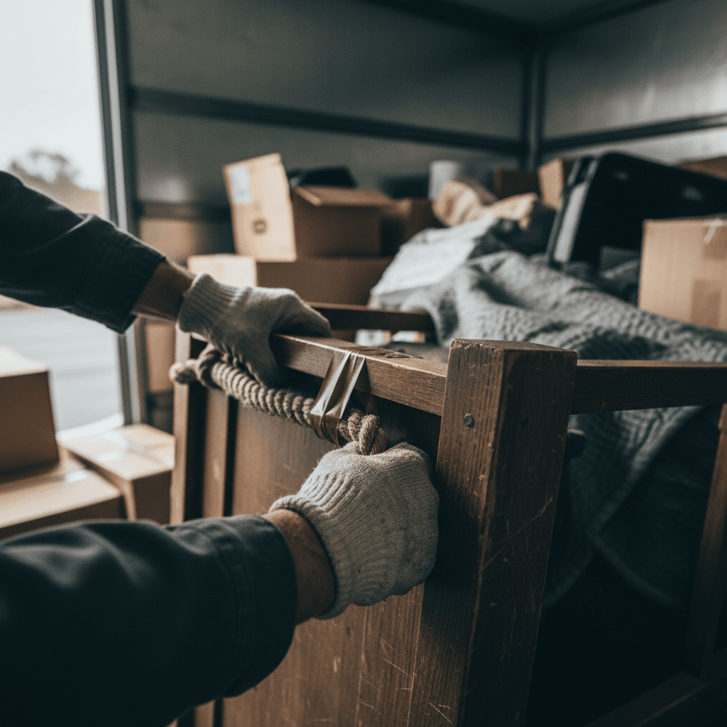 Professional work gloves representing reliable junk removal service